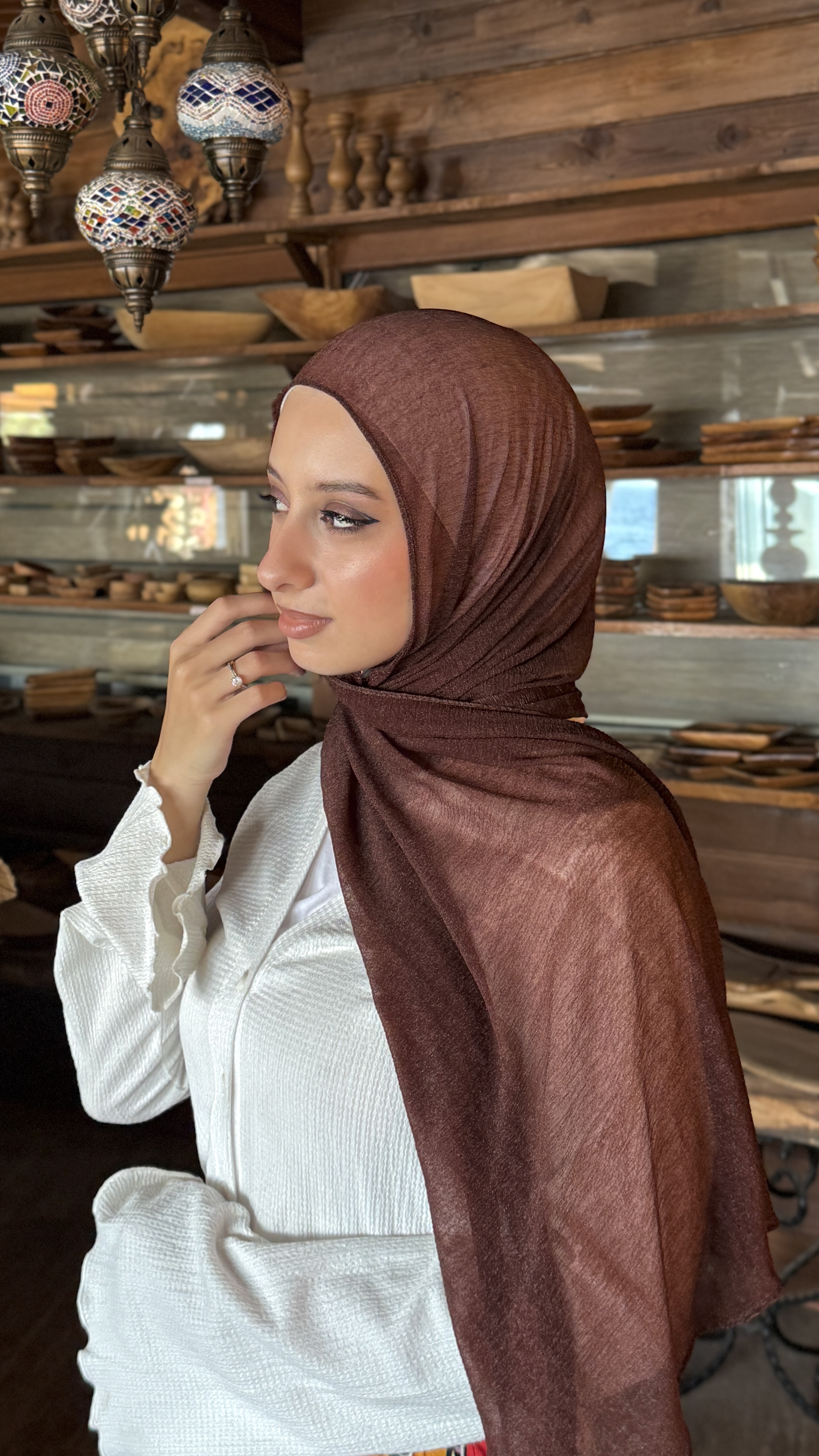 Kuvet kaşmır - kahverengi