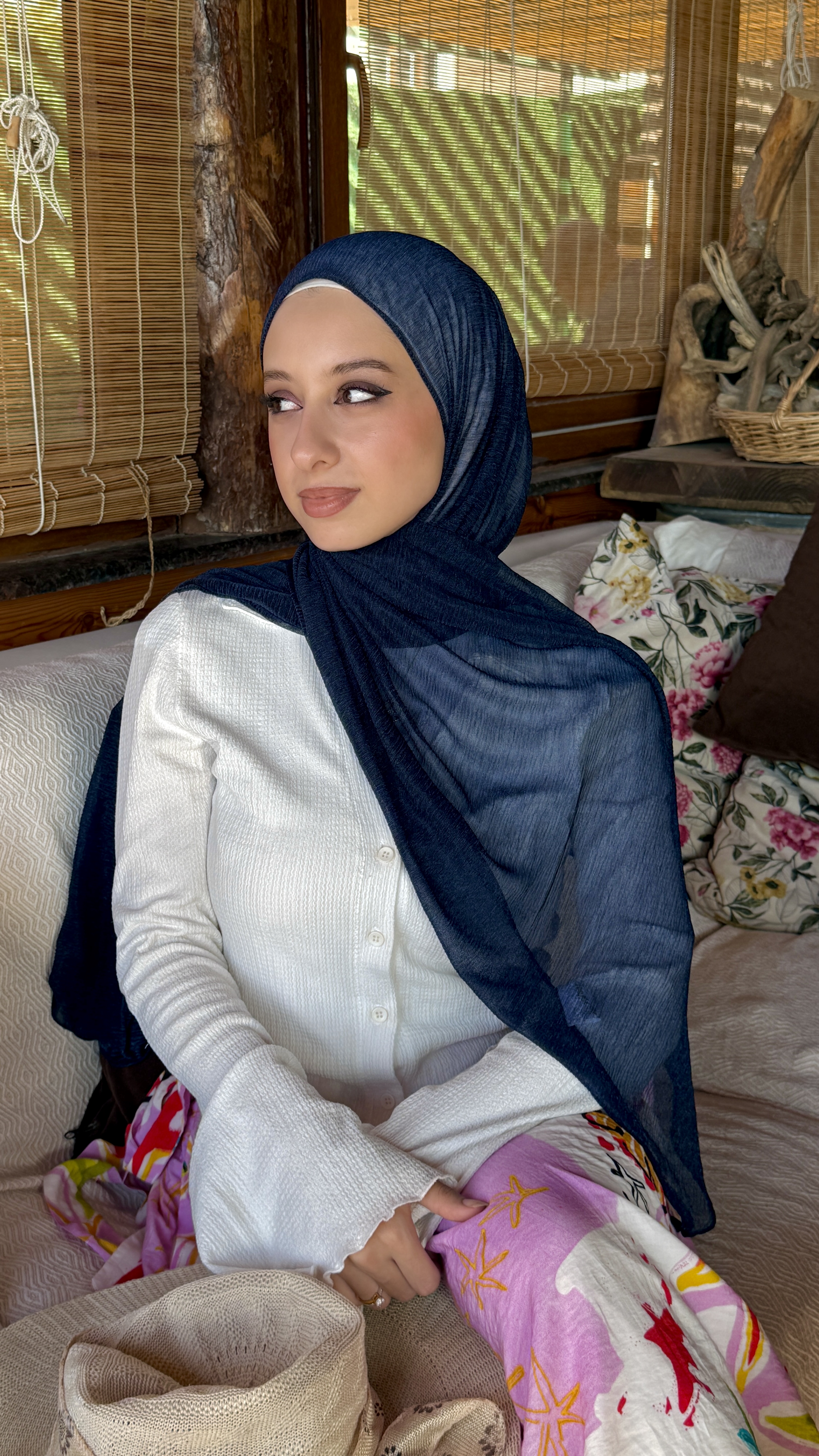 كشمير كويتي -Navy Blue